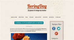 Desktop Screenshot of boringday.fr